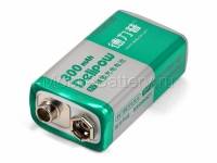 Аккумулятор 9V Крона, 6F22 (Ni-MH, 300 mAh)